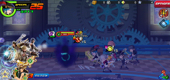 Shining Spark in Kingdom Hearts Unchained χ / Union χ.