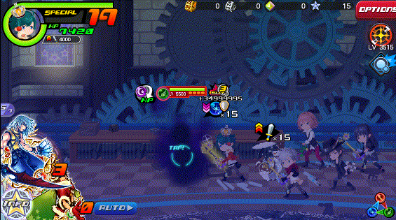 Ice Barrage in Kingdom Hearts Unchained χ / Union χ.