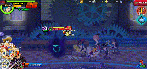 Sliding Dash in Kingdom Hearts Unchained χ / Union χ.