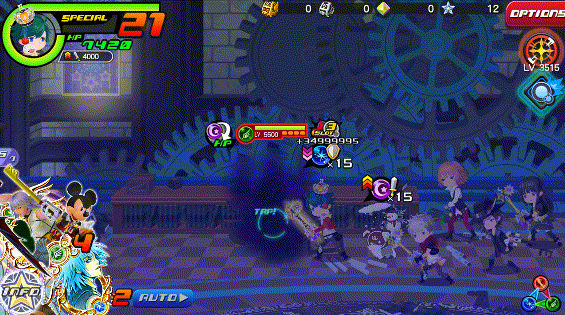 Trick Blitz in Kingdom Hearts Unchained χ / Union χ.