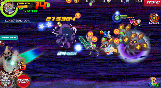 Lightning Nightmare in Kingdom Hearts Unchained χ / Union χ.