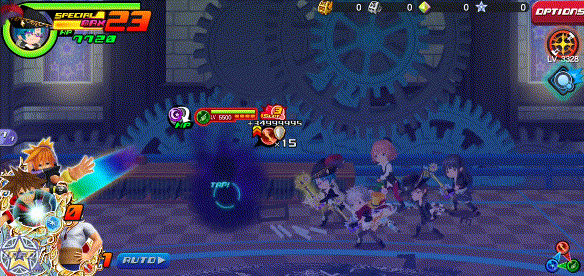 Flame Shot in Kingdom Hearts Unchained χ / Union χ.