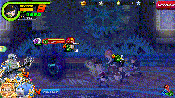 Aerial Blitz in Kingdom Hearts Unchained χ / Union χ.