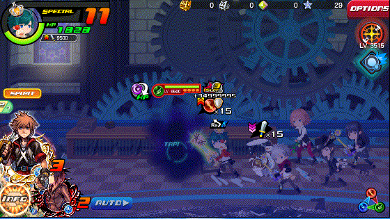 Blazing Strike in Kingdom Hearts Unchained χ / Union χ.