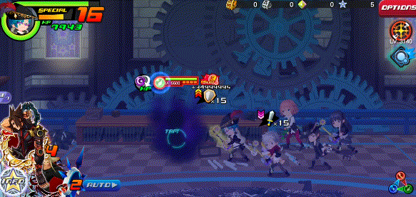 Glacial Arrows Thunder in Kingdom Hearts Unchained χ / Union χ.