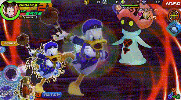 Fireball in Kingdom Hearts Unchained χ / Union χ.