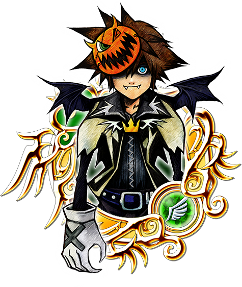 File:Illustrated Halloween Sora 7★ KHUX.png