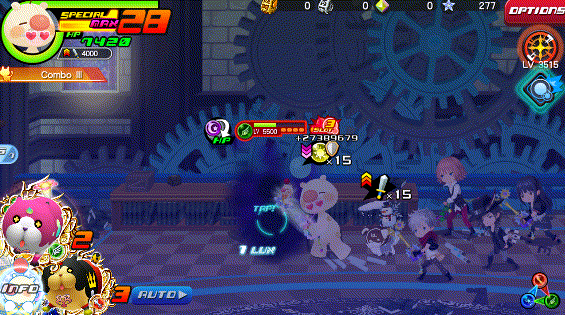 Spark Dash in Kingdom Hearts Unchained χ / Union χ.