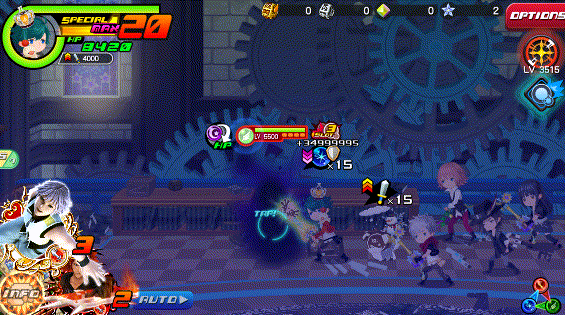 Fire Barrage in Kingdom Hearts Unchained χ / Union χ.