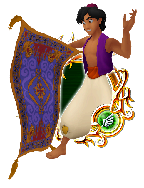 aladdin on the magic carpet