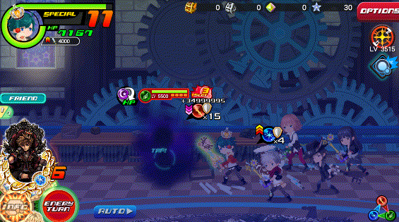 Spreading Flames in Kingdom Hearts Unchained χ / Union χ.
