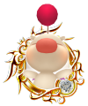 Moogle: "A strange, /mysterious, yet adorable/ race that pops up in even stranger places to open shop."