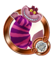 Cheshire Cat: "A mysterious, /grinning/ cat who talks in riddles and appears at will."