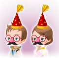 KH 3D Sora: Party Hat & Funny Glasses