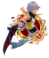 Sora: "A young Keyblade wielder who attempts the Mark of Mastery exam to test his potential."