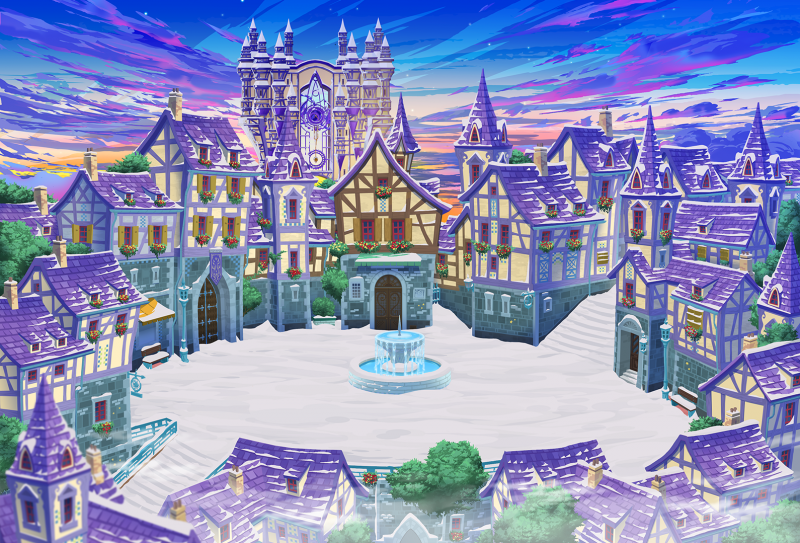 File:Daybreak Town - Fountain Square (Winter) KHX.png