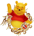 Winnie the Pooh: "A little bear living in the Hundred Acre Wood. His favorite food is honey."