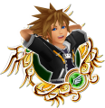 Sora (alt: Halloween, TR, Christmas, Antiform, SP, PL, Limit Form, Valor Form, Wisdom Form, Master Form, Final Form): "A cheerful, energetic, /spirited/ little boy from Destiny Islands./ He was chosen by the Keyblade to fight the Heartless,/ and uses the power of friendship to brave the darkness./ His Valor Form boosts his strength and lets him wield two Keyblades. / His Wisdom Form lets him specialize in magic and glide quickly along the ground. / His Limit Form allows him to use abilities such as Dodge Roll. / His Master Form lets him wield two Keyblades and boosts his magic. / His Final Form is an ultimate form that increases all of his attributes. / His Antiform is tied to the powers of darkness. Sora gains agility, but has limited access to commands."