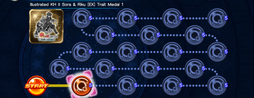 VIP Board - Illustrated KH II Sora & Riku (EX) Trait Medal 1 KHUX.png