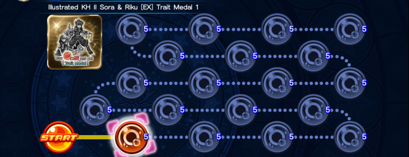 File:VIP Board - Illustrated KH II Sora & Riku (EX) Trait Medal 1 KHUX.png