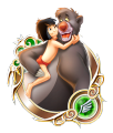 Baloo: "Mowgli's best friend, Baloo the bear, / who raised him." (The Jungle Book)