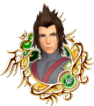 Terra: "One of Master Eraqus's disciples and a training partner to Aqua. / A Keyblade wielder whose body was taken over by Master Xehanort."