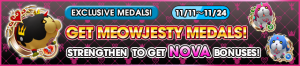 Event - Get Meowjesty Medals! - Strengthen to get Nova Bonuses! banner KHUX.png