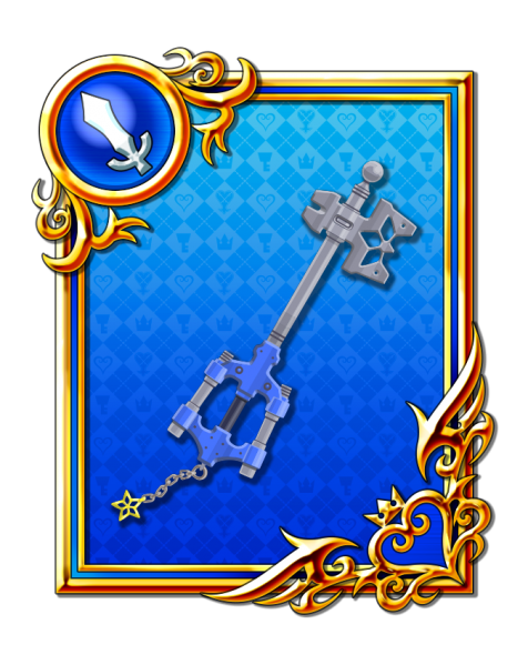 File:Keyblade (Blue) KHDR.png