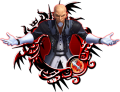 Xehanort (alt: Youth): "The most powerful Keyblade master of them all. / "As an apprentice, he enjoyed games with his good friend Eraqus during moments of rest between training sessions."