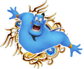 Genie (alt: Valor Genie): "A bubbly, boisterous character who lives inside a magic lamp."